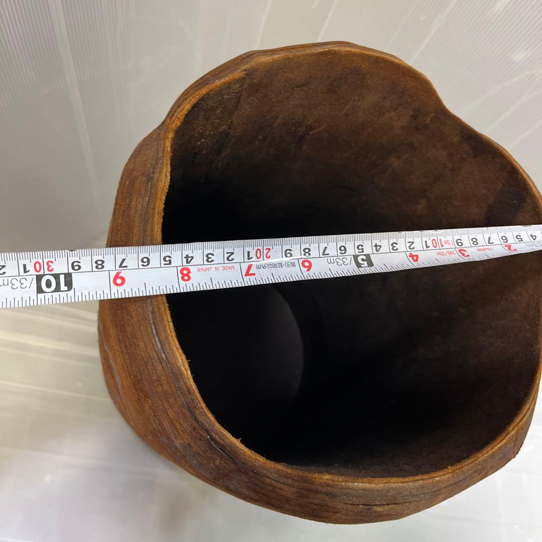 革製　インテリア　傘立て　ゴミ箱