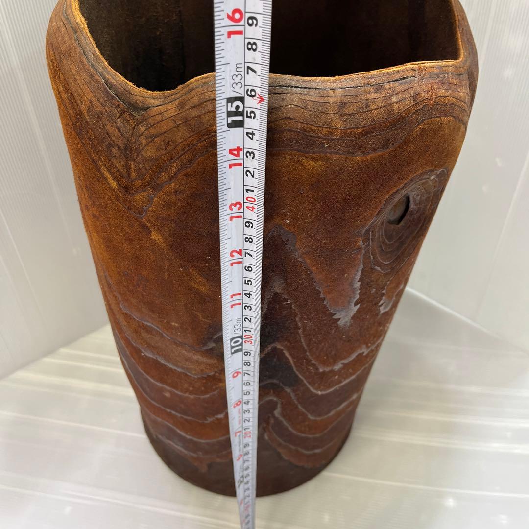 革製　インテリア　傘立て　ゴミ箱