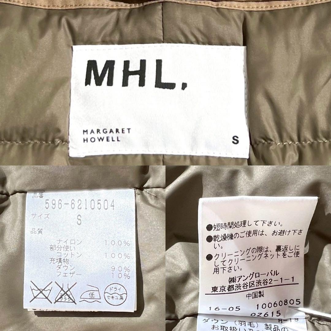 MHL. ダウンライナー付 ステンカラーコート 2way ベージュ コットン