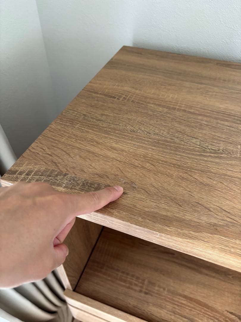 木目調レンジボード・収納棚80