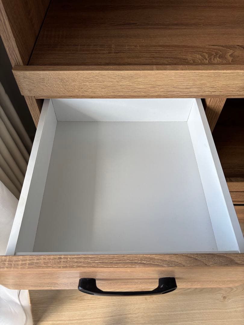 木目調レンジボード・収納棚80