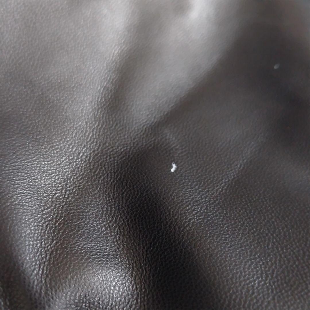 【美品】バルマン 羊革 ヌートリアファー　ラムレザージャケット　 L サイズ　黒