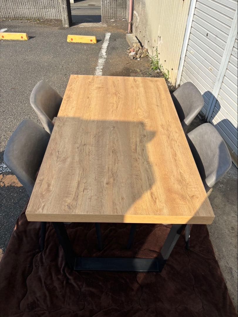 ひまさくしゅう【自社配送or引き取り】ダイニングテーブル5点セット