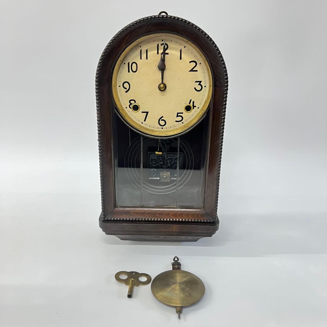 meiji 古時計 置時計 ゼンマイ時計 ボンボン時計 機械式