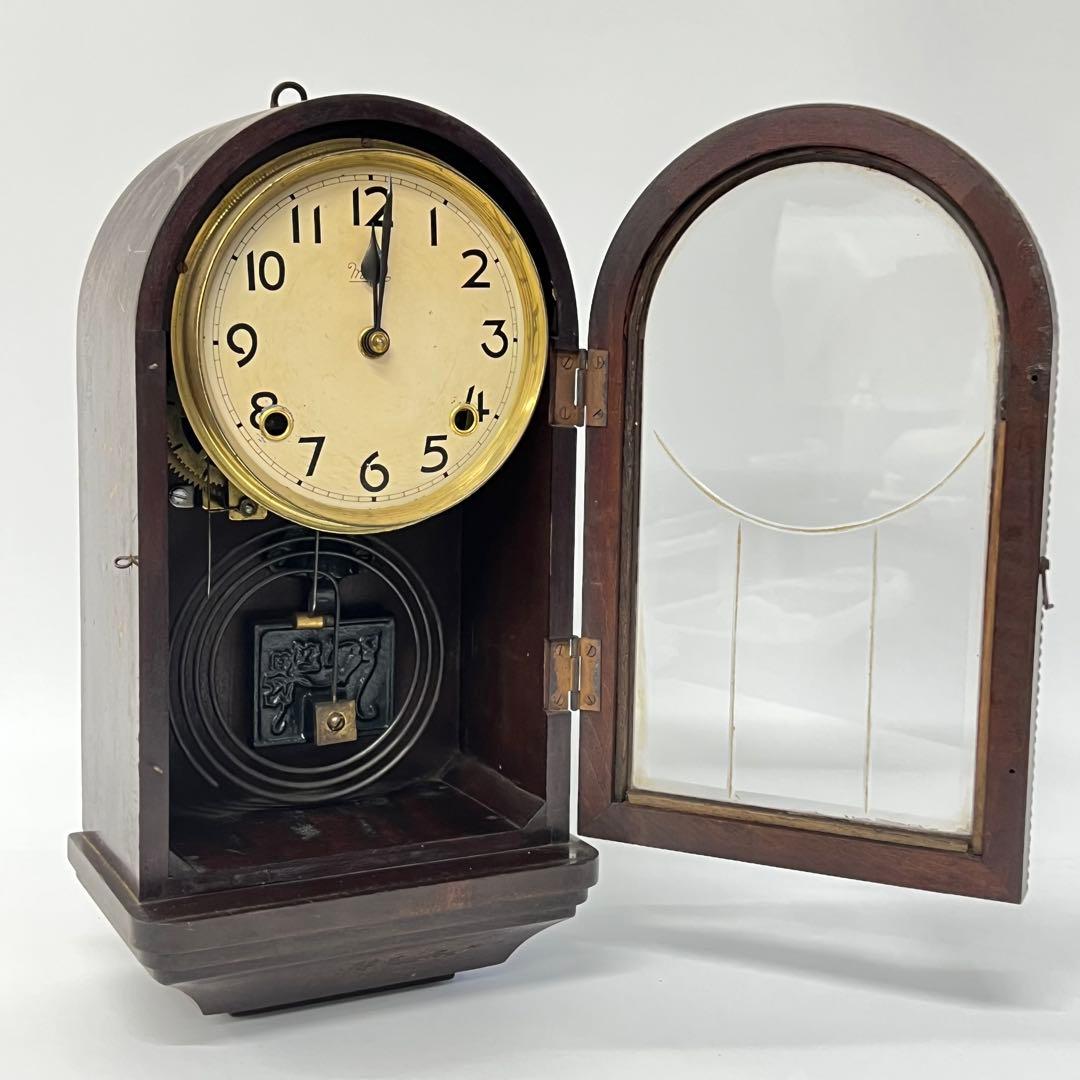 meiji 古時計 置時計 ゼンマイ時計 ボンボン時計 機械式