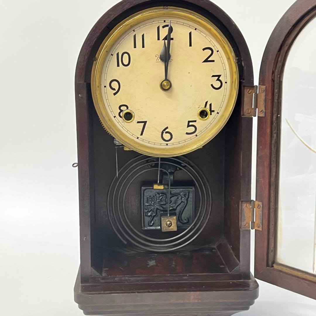 meiji 古時計 置時計 ゼンマイ時計 ボンボン時計 機械式