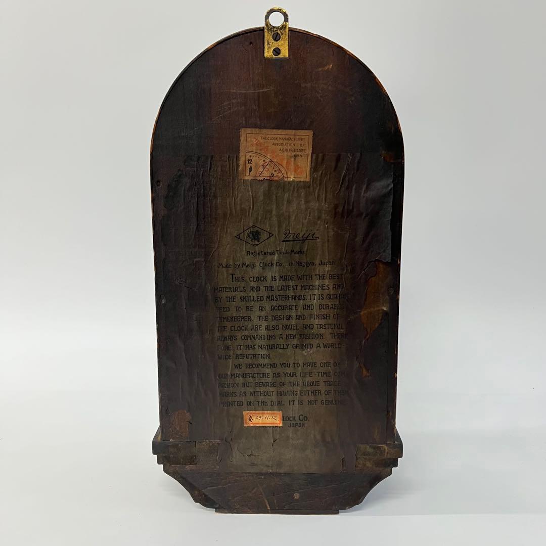 meiji 古時計 置時計 ゼンマイ時計 ボンボン時計 機械式