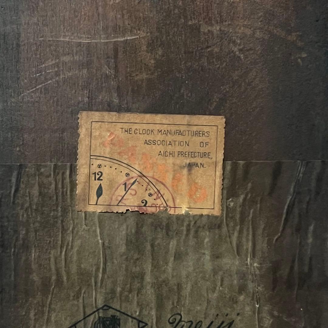 meiji 古時計 置時計 ゼンマイ時計 ボンボン時計 機械式