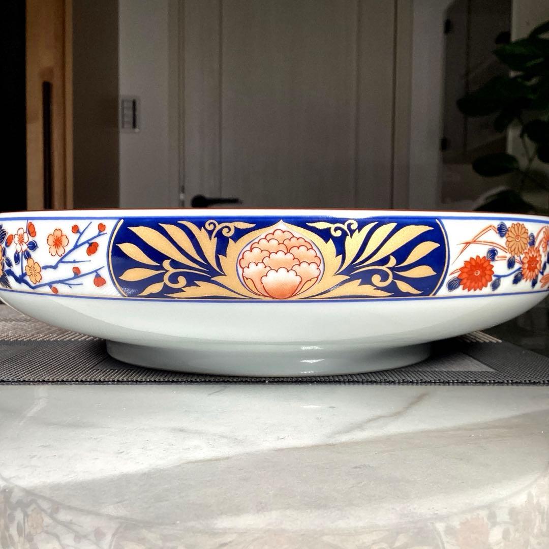 前畑陶器　『角福』　金彩　大鉢　(浅鉢)