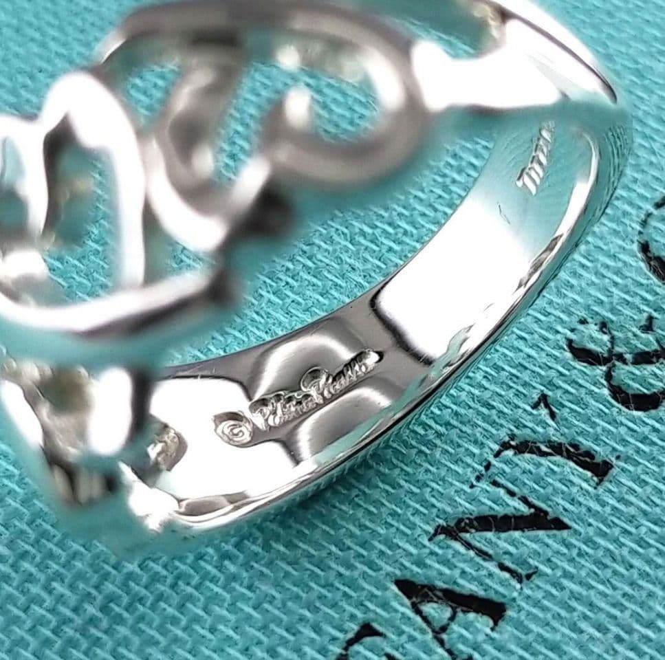 ◆SALE◆【ティファニー】ラビングハート　トリプル　リング　９号　2023