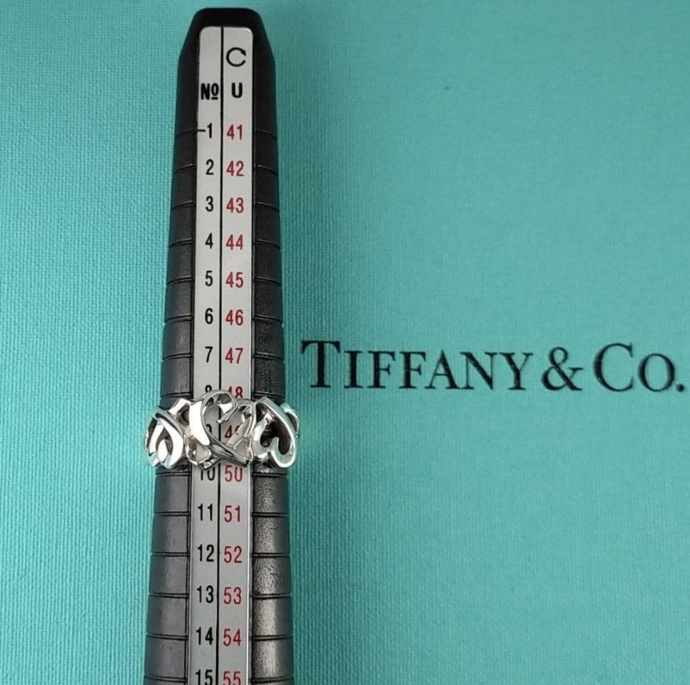 ◆SALE◆【ティファニー】ラビングハート　トリプル　リング　９号　2023