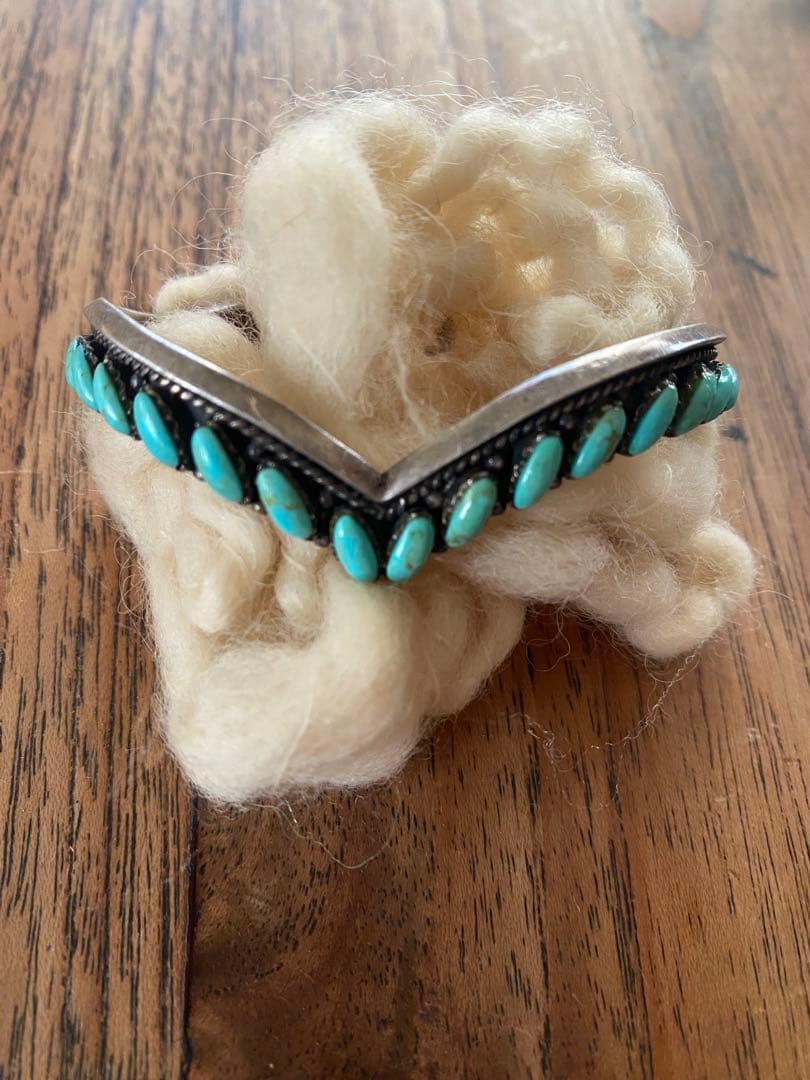 Navajo.zuni ターコイズバングル