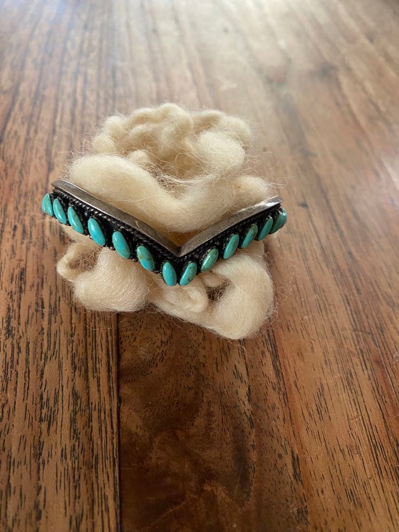 Navajo.zuni ターコイズバングル