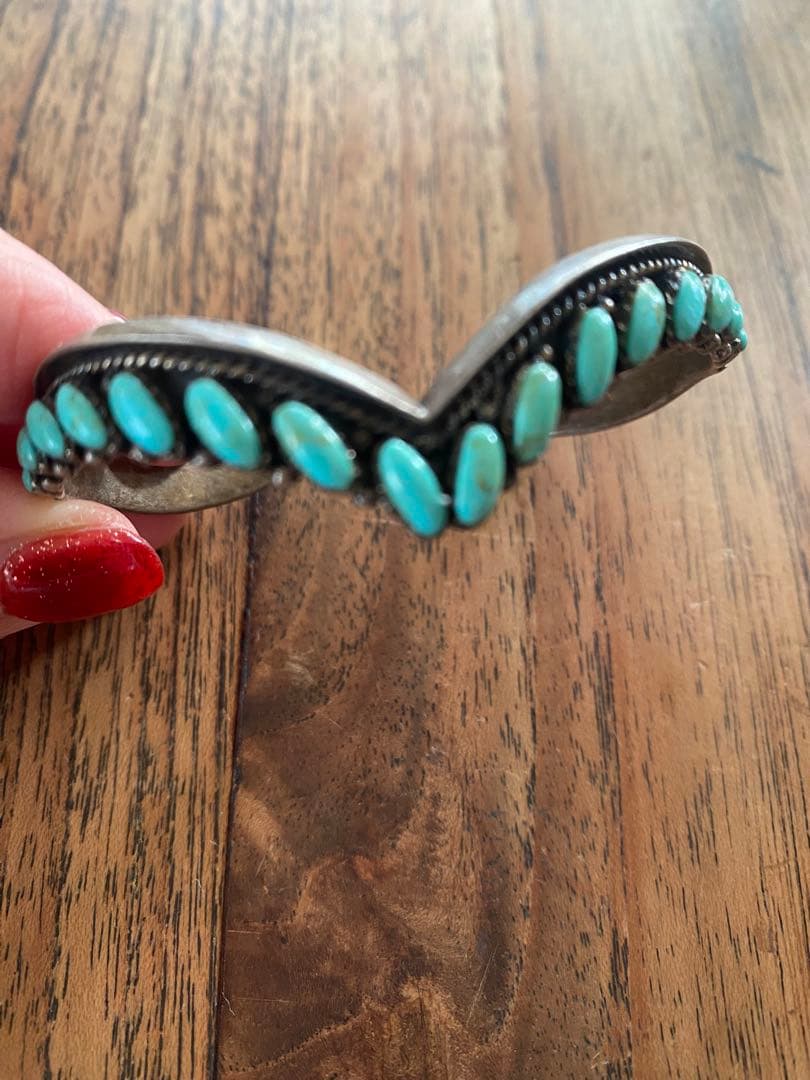 Navajo.zuni ターコイズバングル