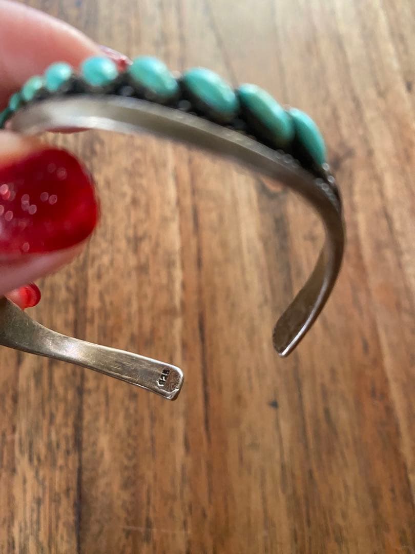 Navajo.zuni ターコイズバングル