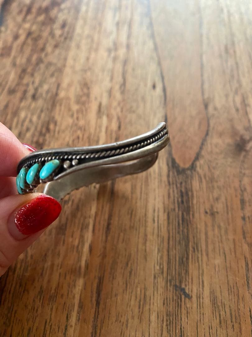 Navajo.zuni ターコイズバングル