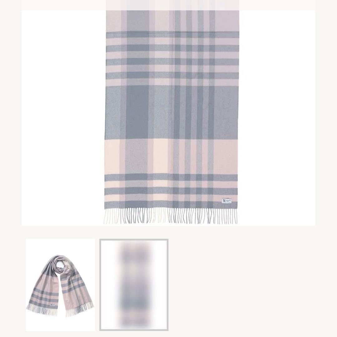 美品★ジョンストンズ カシミヤ ストール