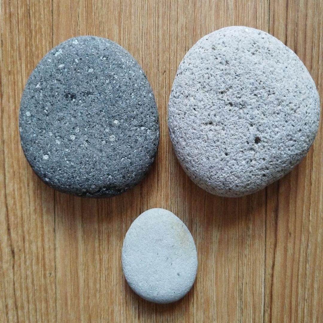 天橋立の自然石、置物 3個セット