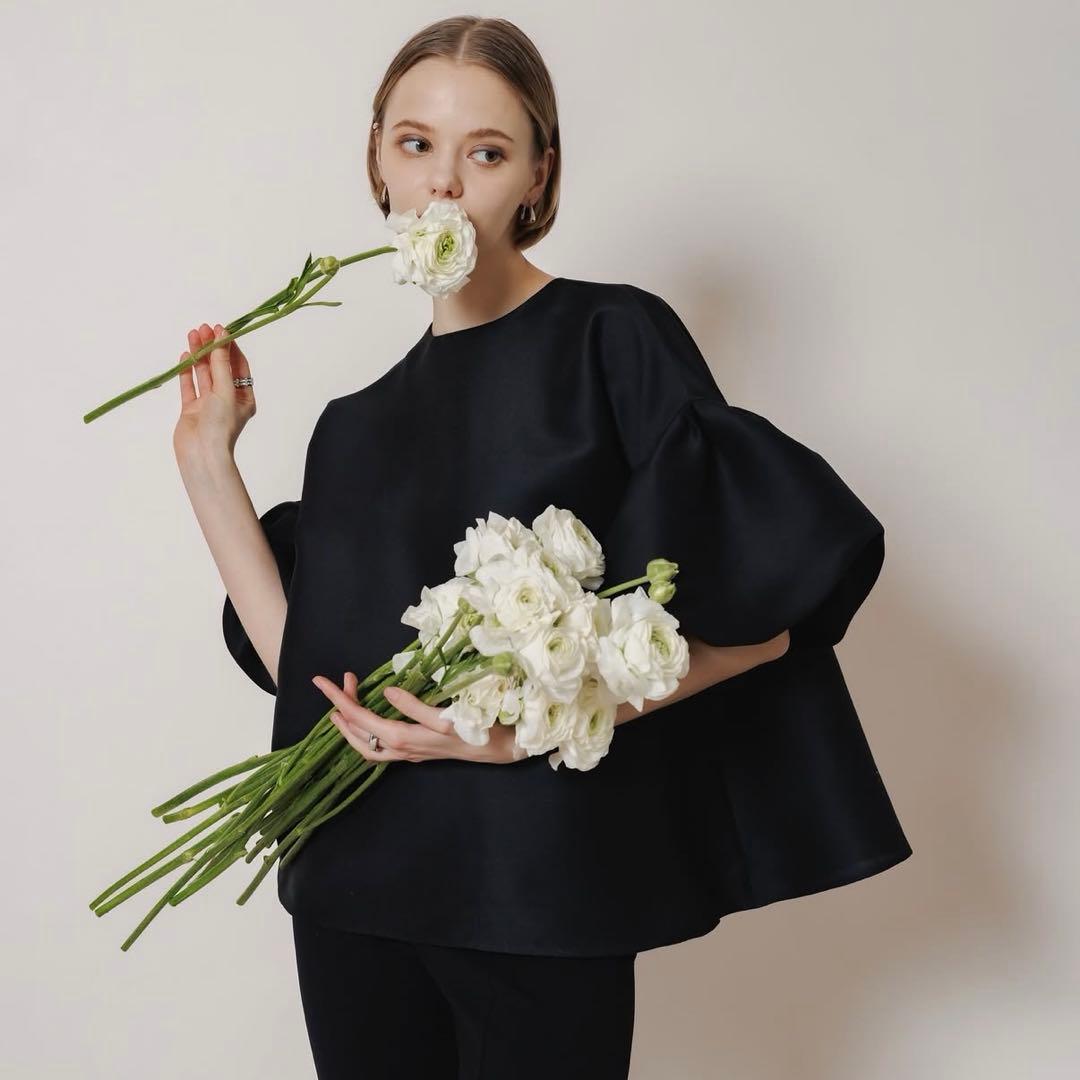 Heve ヘイヴ WHIPバルーンスリーブBL ブラック