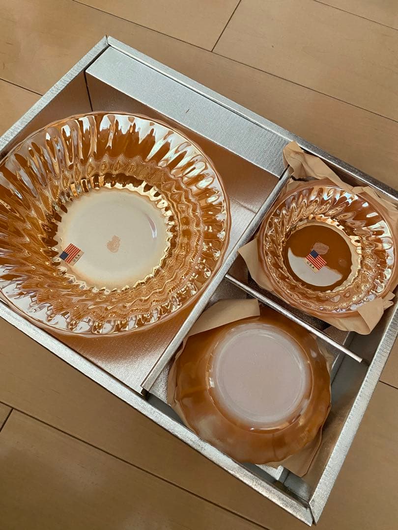 【ヴィンテージ美品】Fire King アメリカ製 オリジナル箱付き 1960年