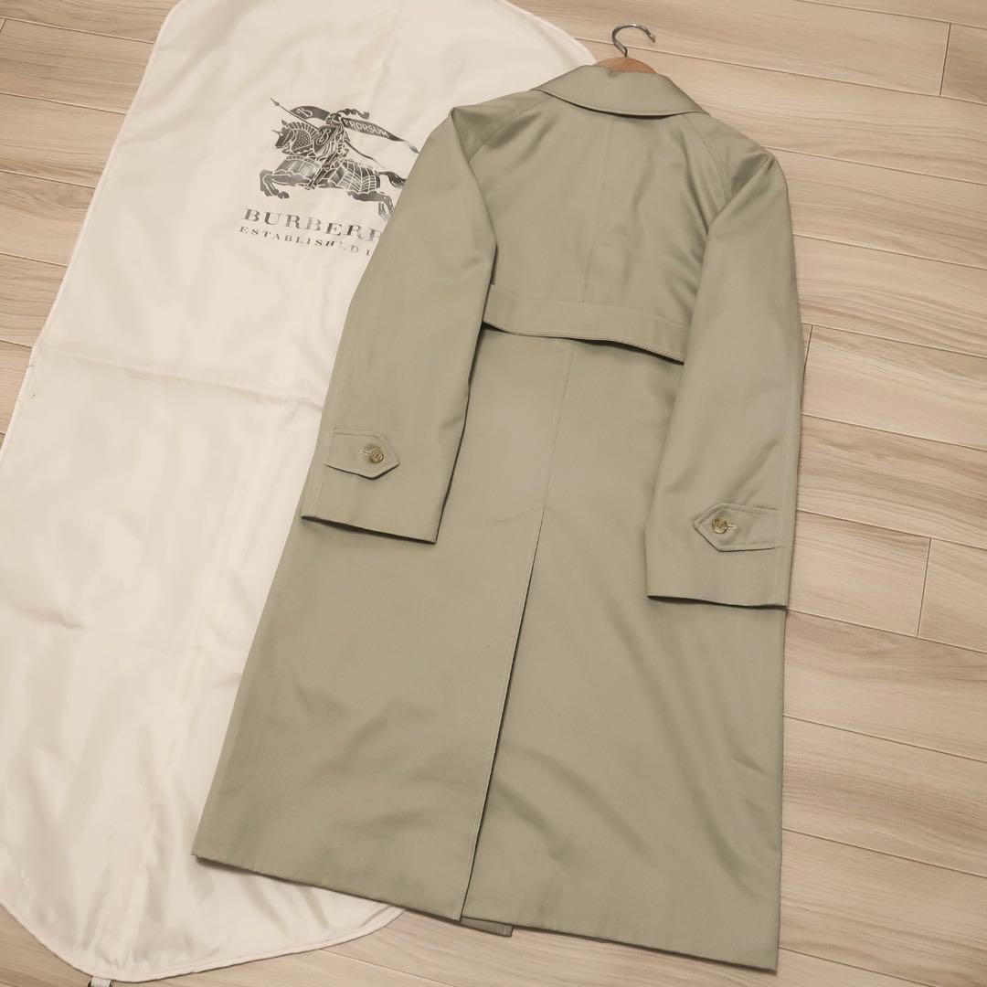 貴重 80's 英国製 ビンテージ バーバリー ステンカラーコート ベルト付き