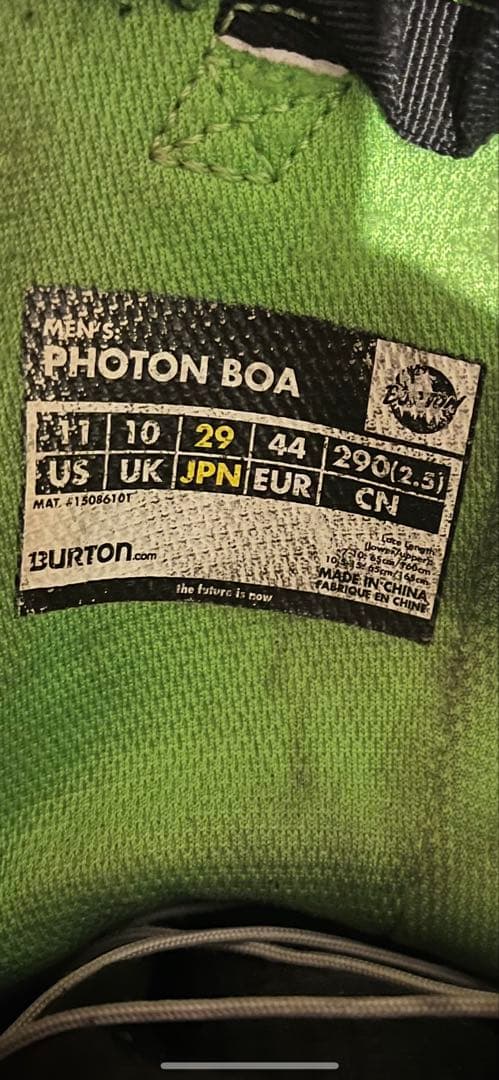 【送料込み】BURTON PHOTON BOA メンズ 29cm スノボブーツ