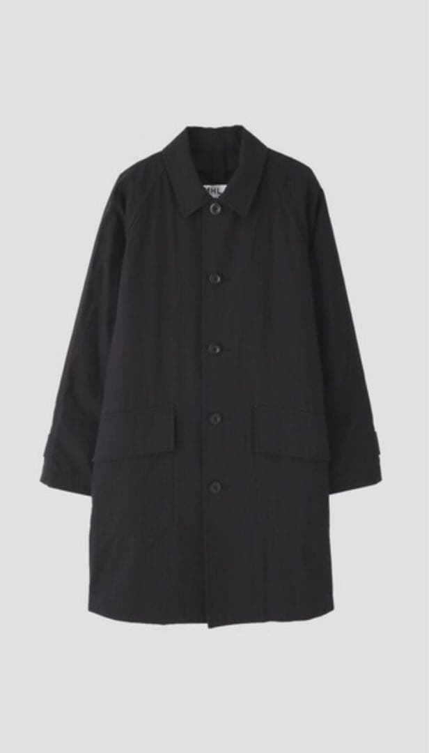 23AW MHL キルティングダウンライナー付コート