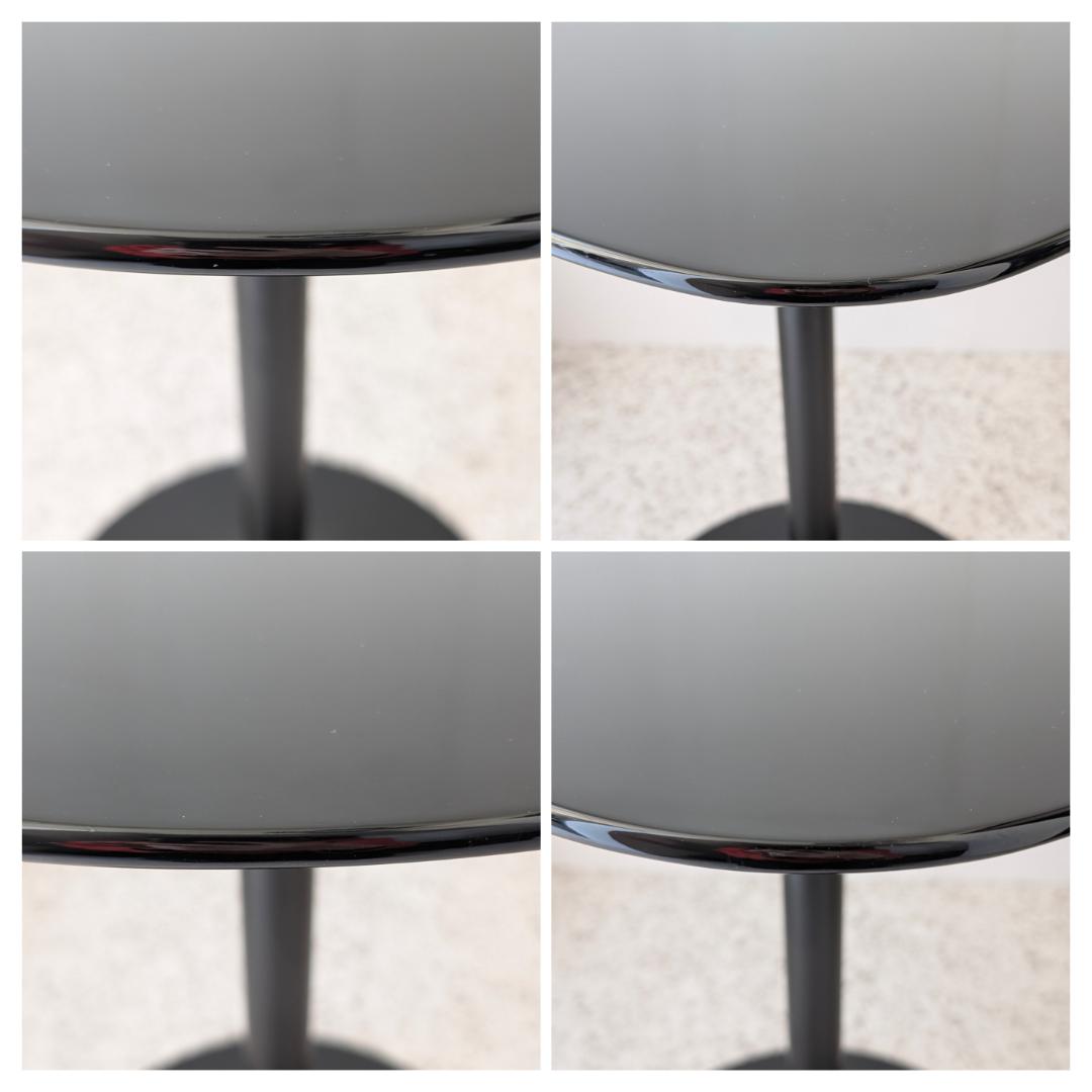 Used ペデスタル コーヒーテーブル 一本脚 ブラック Duplo 廃番 美品