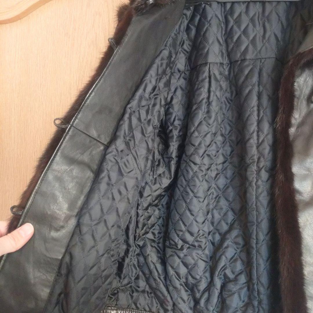 購入価格１０万レザー・ファー付きジャケット昭和レトロ