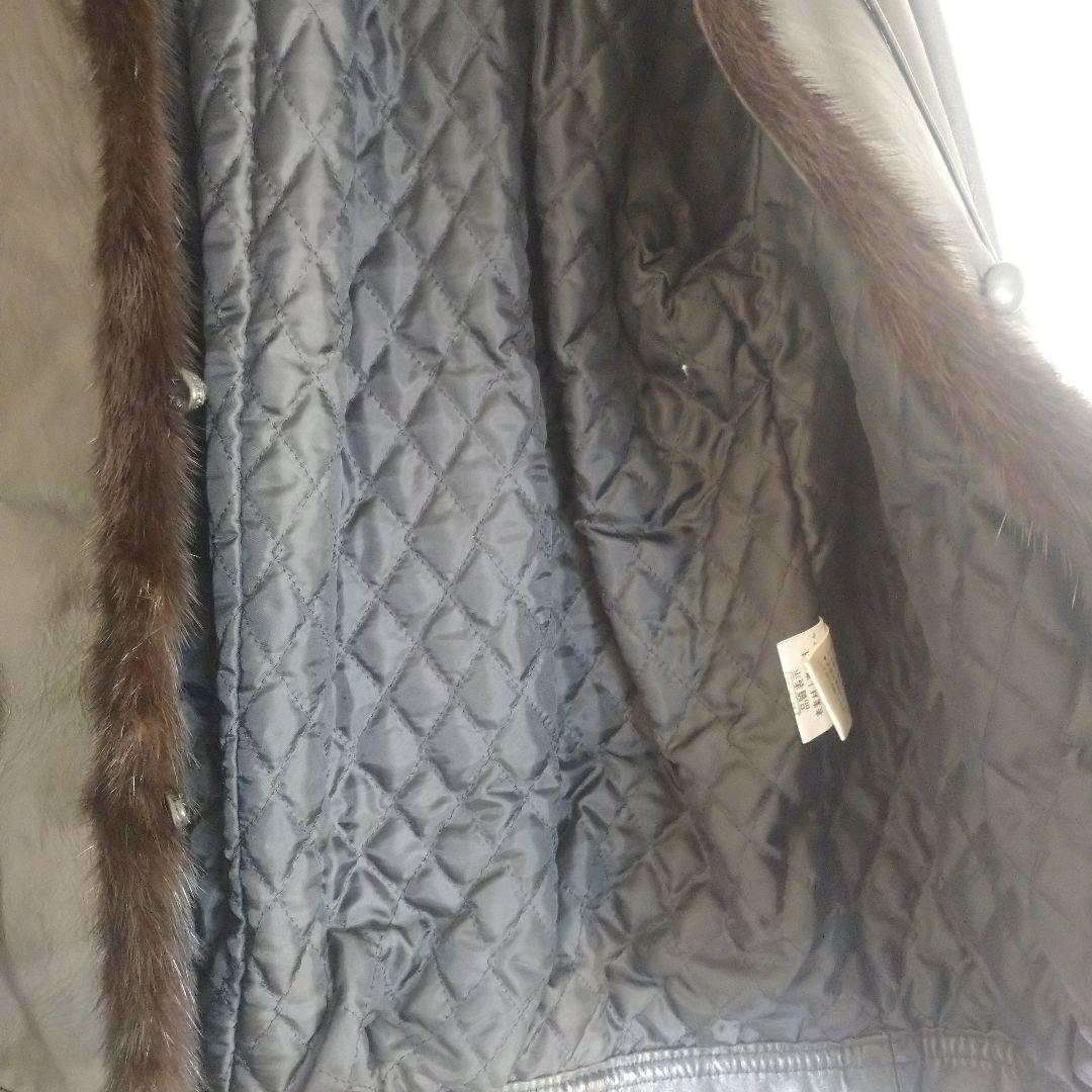 購入価格１０万レザー・ファー付きジャケット昭和レトロ