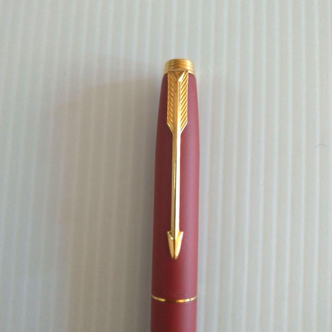 【ヴィンテージ】Parker75 パーカー75 万年筆 マット赤 X 14K◆
