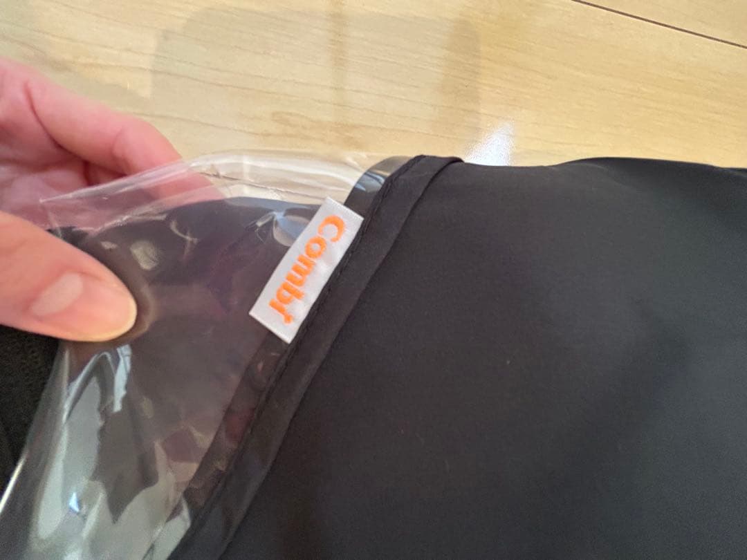 Combi 折りたたみ式ベビーカー グレー・ストライプ　取説・おまけ付き