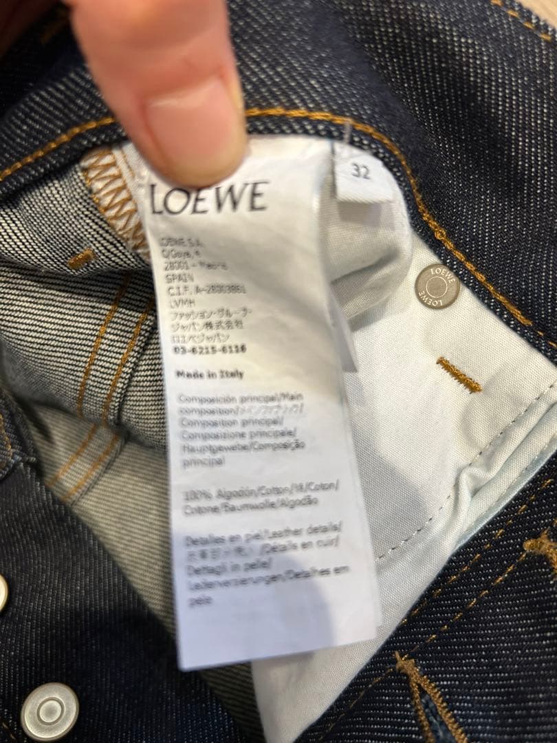 LOEWE ロエベ　インディゴ　デニム　32