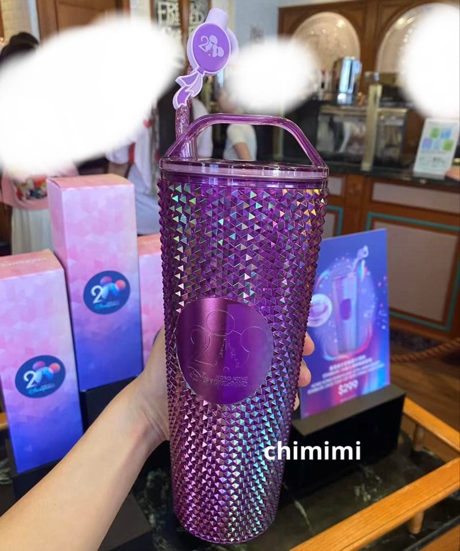 香港ディズニー　開園20周年スタバコラボ　ドリンクボトル710ml
