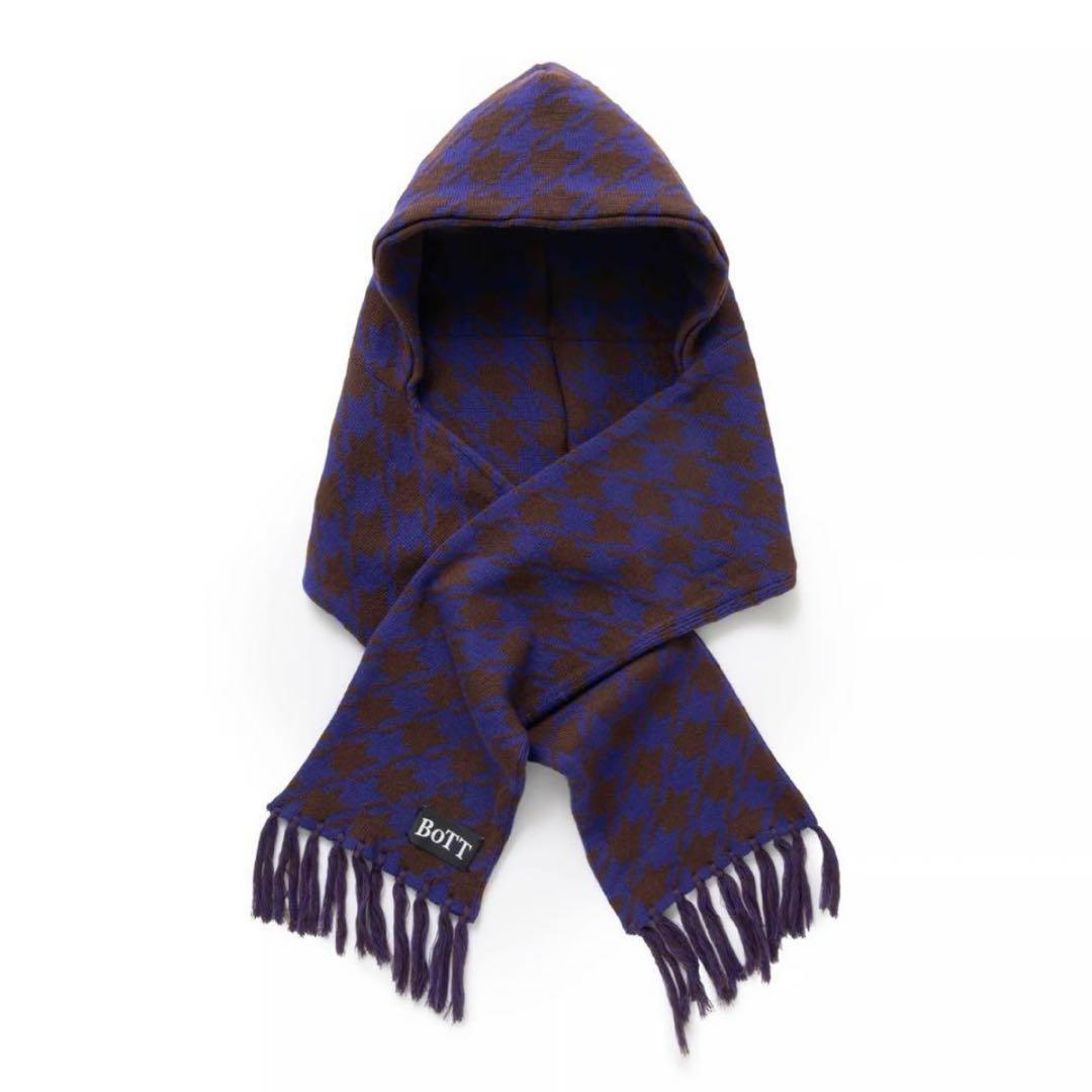 季節セール！BOTT HOUNDSTOOTH HOODED SCARF