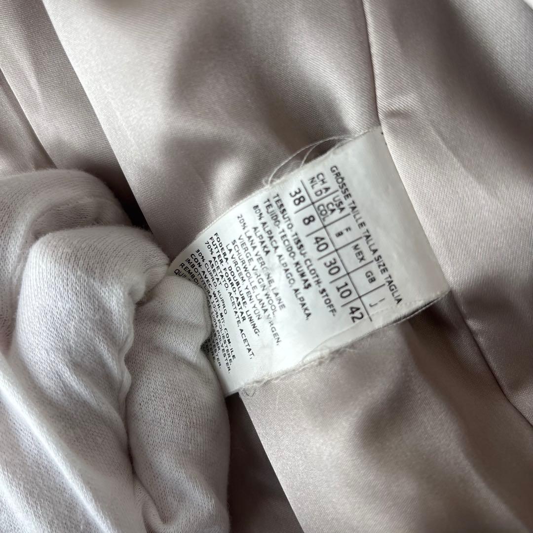 【マックスマーラ】ロングコート　2way　ステンカラー シャギー　アルパカ