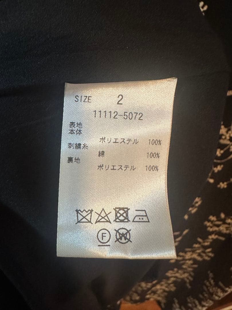 ワンピース CLANE STRIPE FLOWER EMBROIDERY ONE PIECE