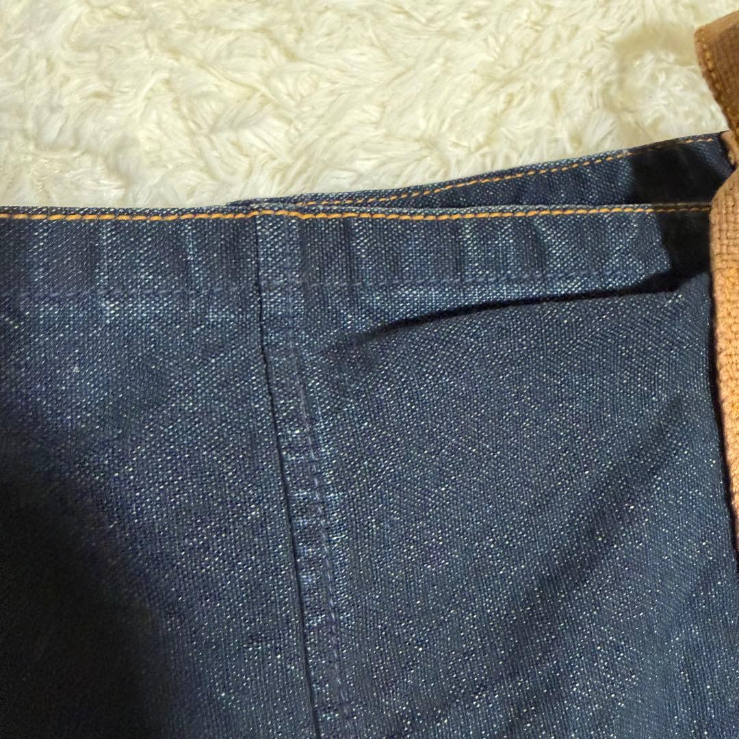 45R 再びダックのセイルトートバッグ インディゴ 大容量 A3可 デニムトート