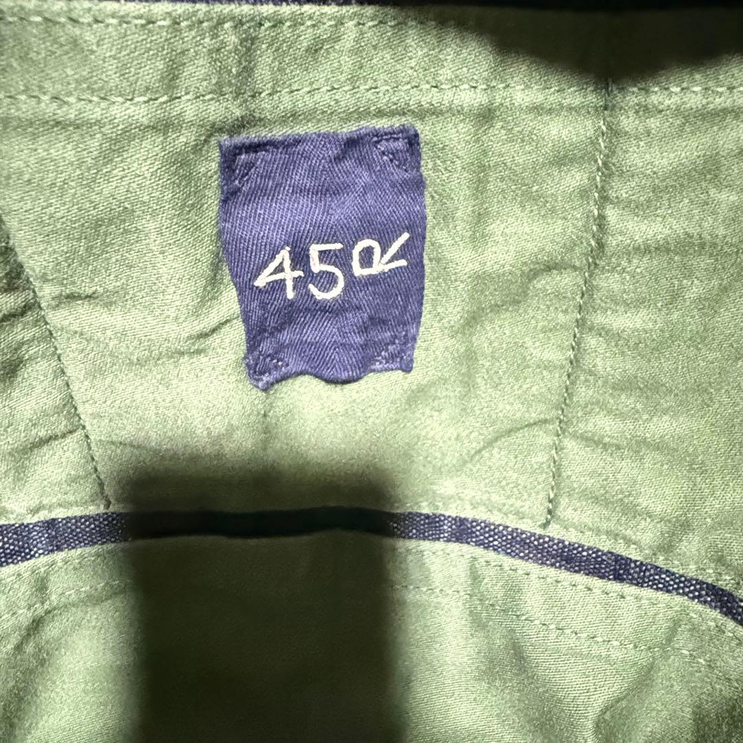 45R 再びダックのセイルトートバッグ インディゴ 大容量 A3可 デニムトート