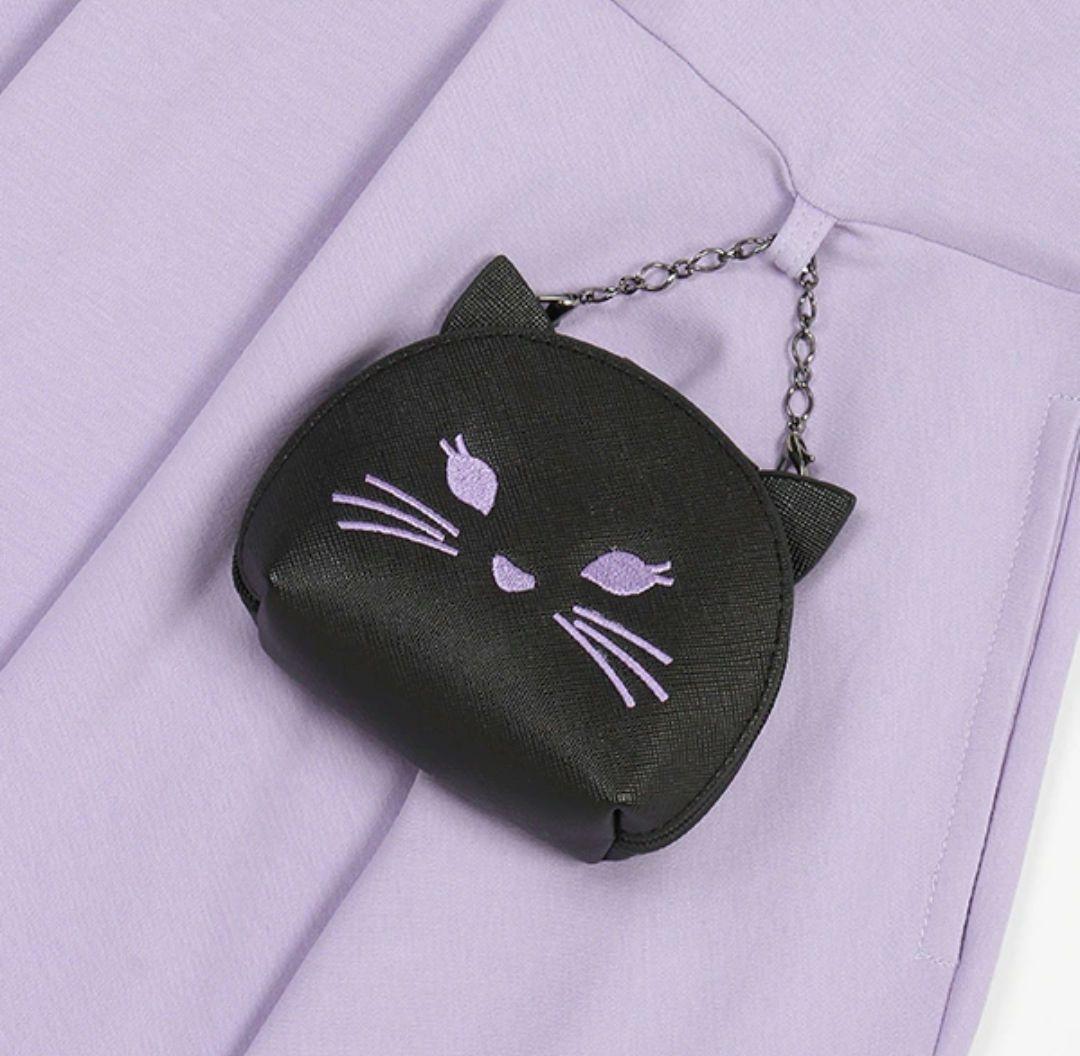 新品・105〜115 アナスイミニネコポーチ付きカットワンピース