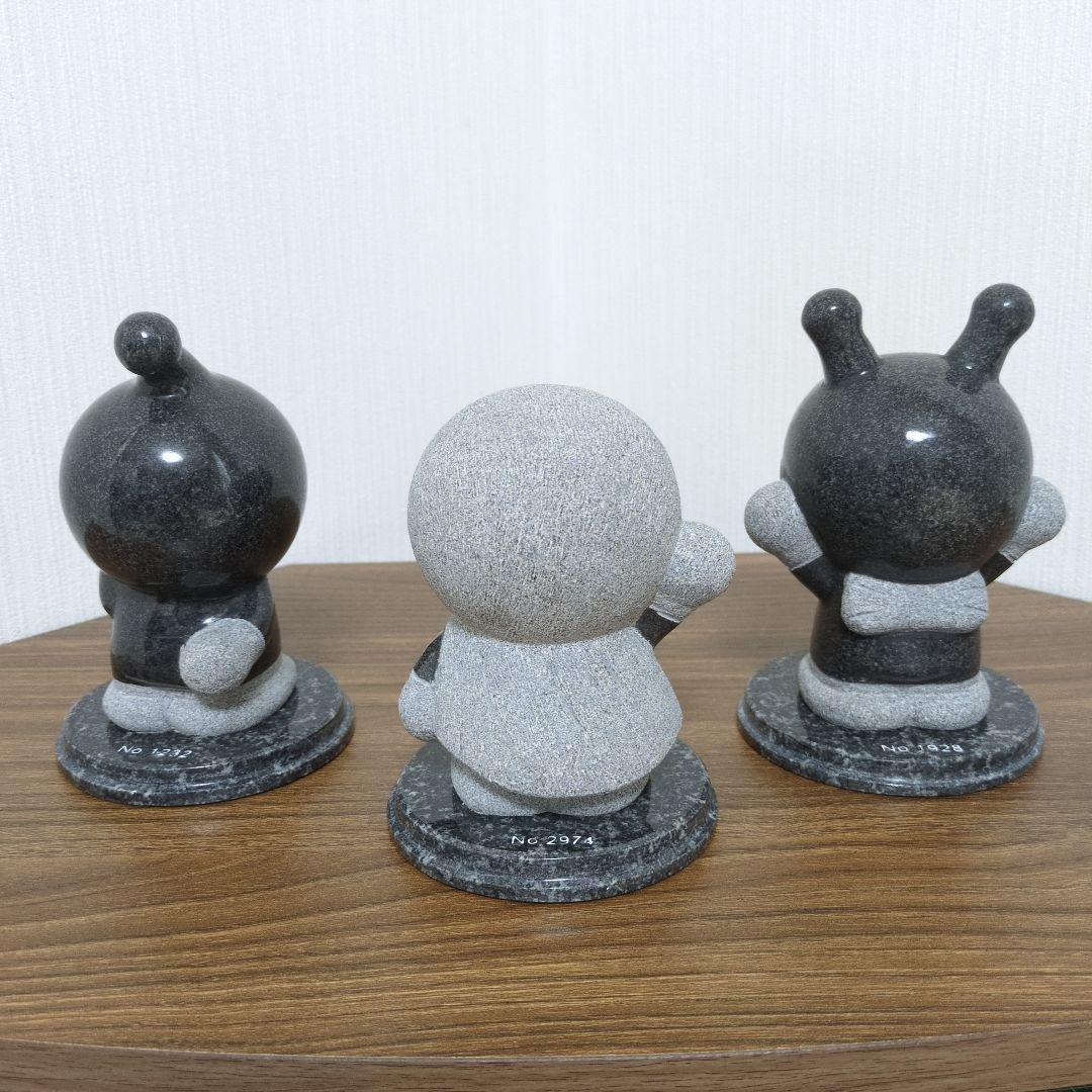 TAKAO 御影石 アンパンマン バイキンマン ドキンちゃん 3体セット