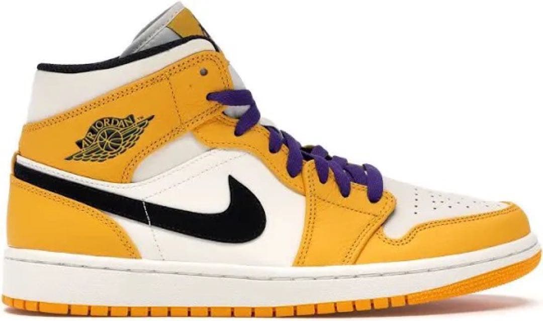 【希少】air jordan1 mid Lakers エアージョーダン1 黄色