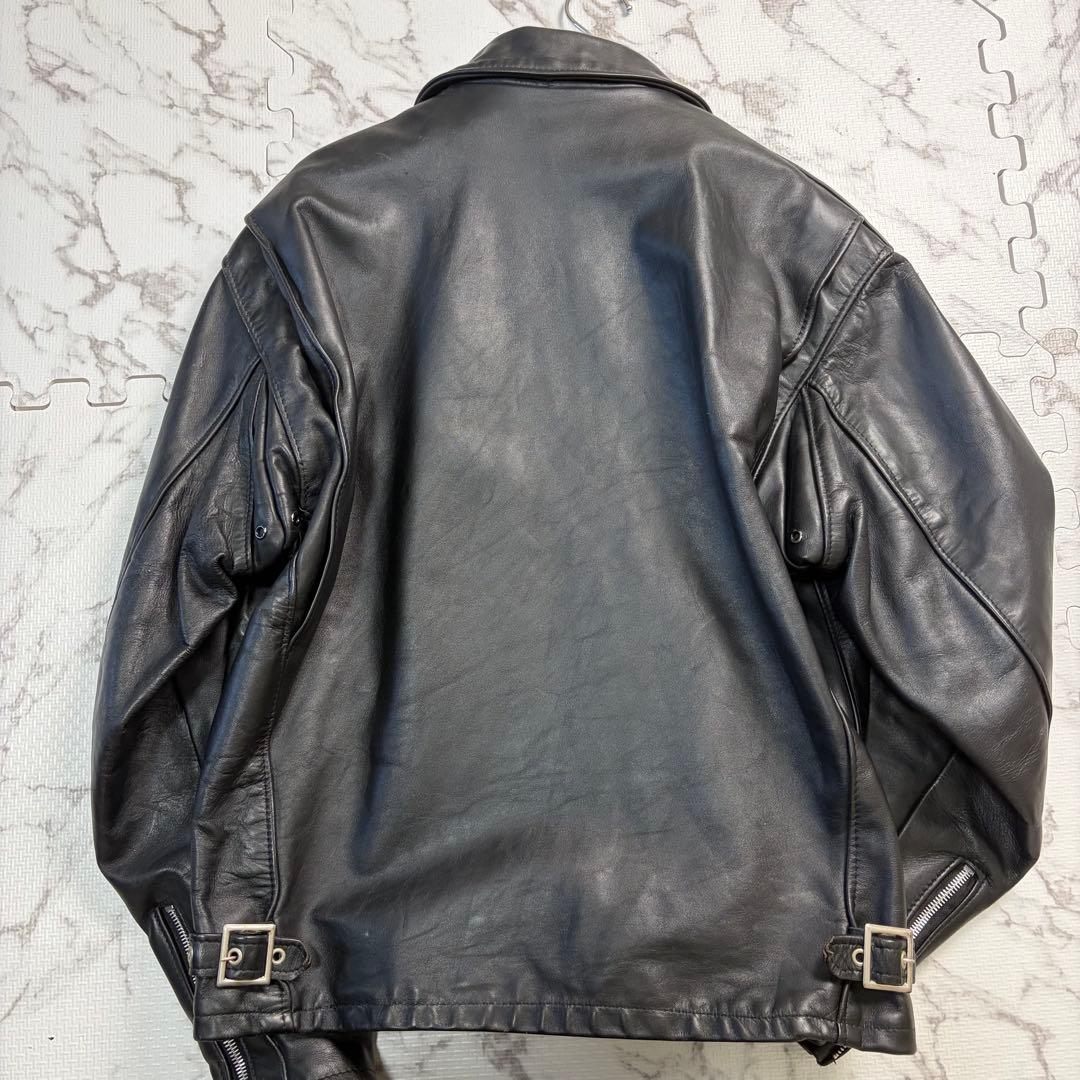 奇跡の42size✨ schott ショット トラッカージャケット 襟付き 黒