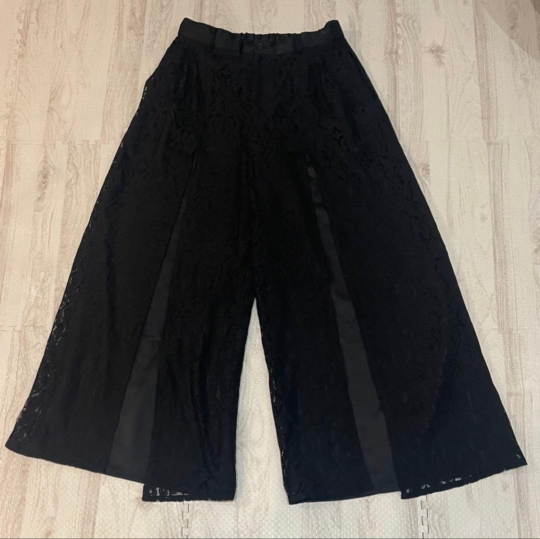 極美品✨大人気 HARE レース レイヤード パンツ フリーサイズ　ブラック