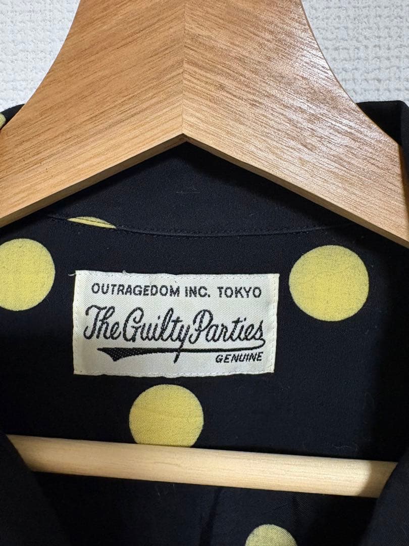 WACKOMARIA レーヨンシャツ ドット M 開襟シャツ