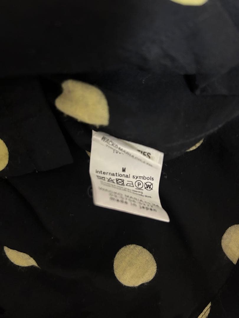 WACKOMARIA レーヨンシャツ ドット M 開襟シャツ