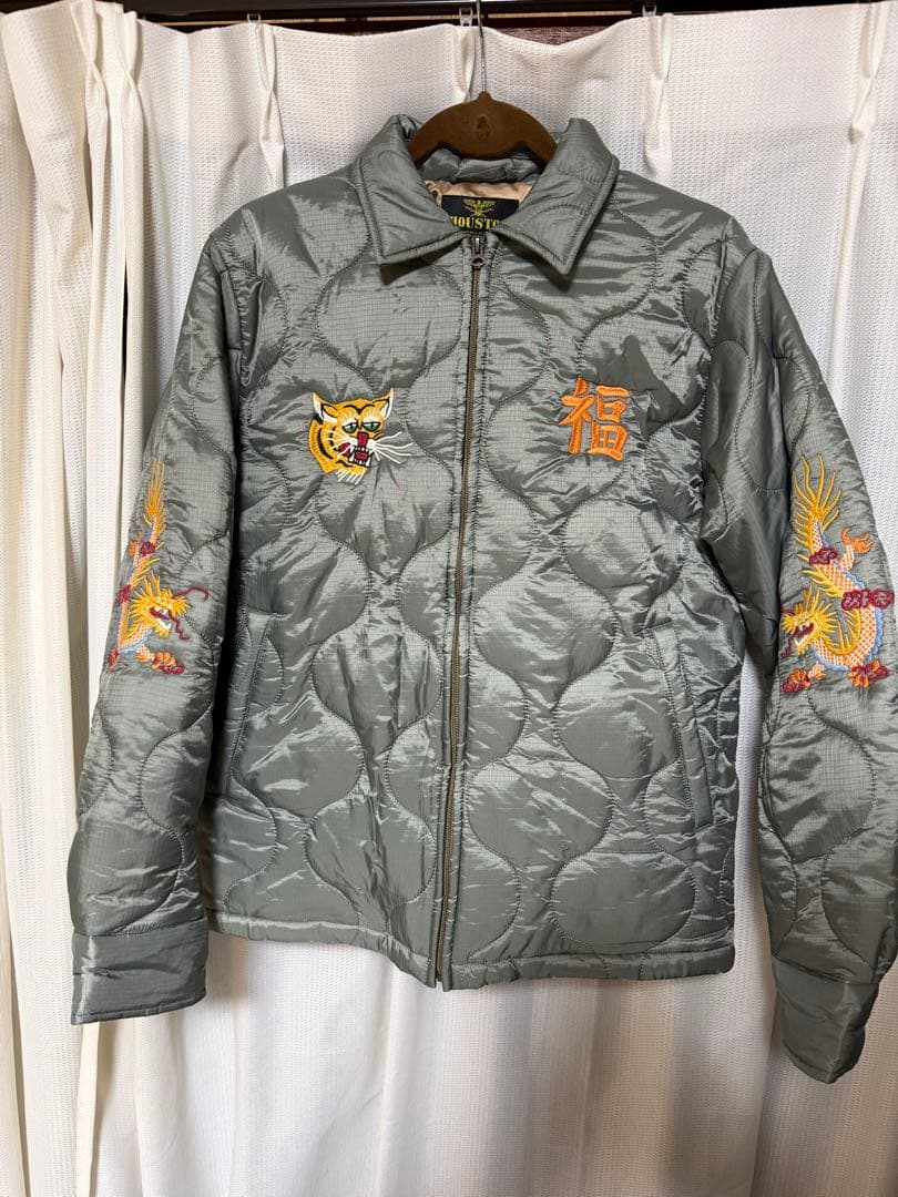 超美品　HOUSTON ナイロンリップベトナムジャケット　XL