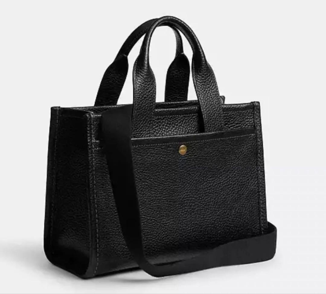 COACH コーチ カーゴ トートバッグ 26 2way レザー cam66 黒