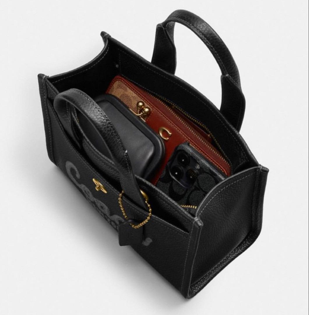 COACH コーチ カーゴ トートバッグ 26 2way レザー cam66 黒