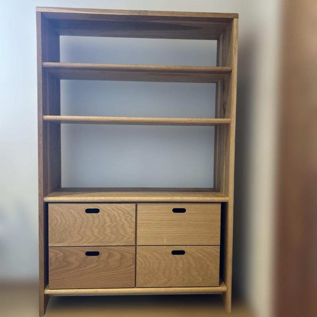 杉工場特注品ナラ材　K&K american shelf シェルフ　棚　本棚①